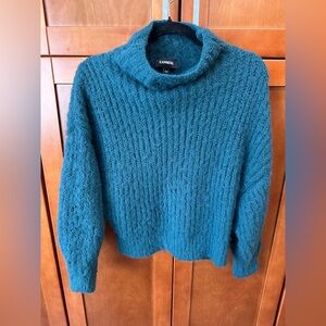 Express Turquoise Cowl Neck Sweater